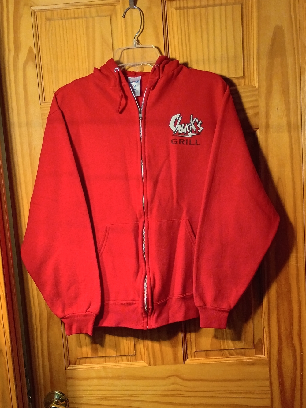 Jerzees Red Full-Zip Hoodie
